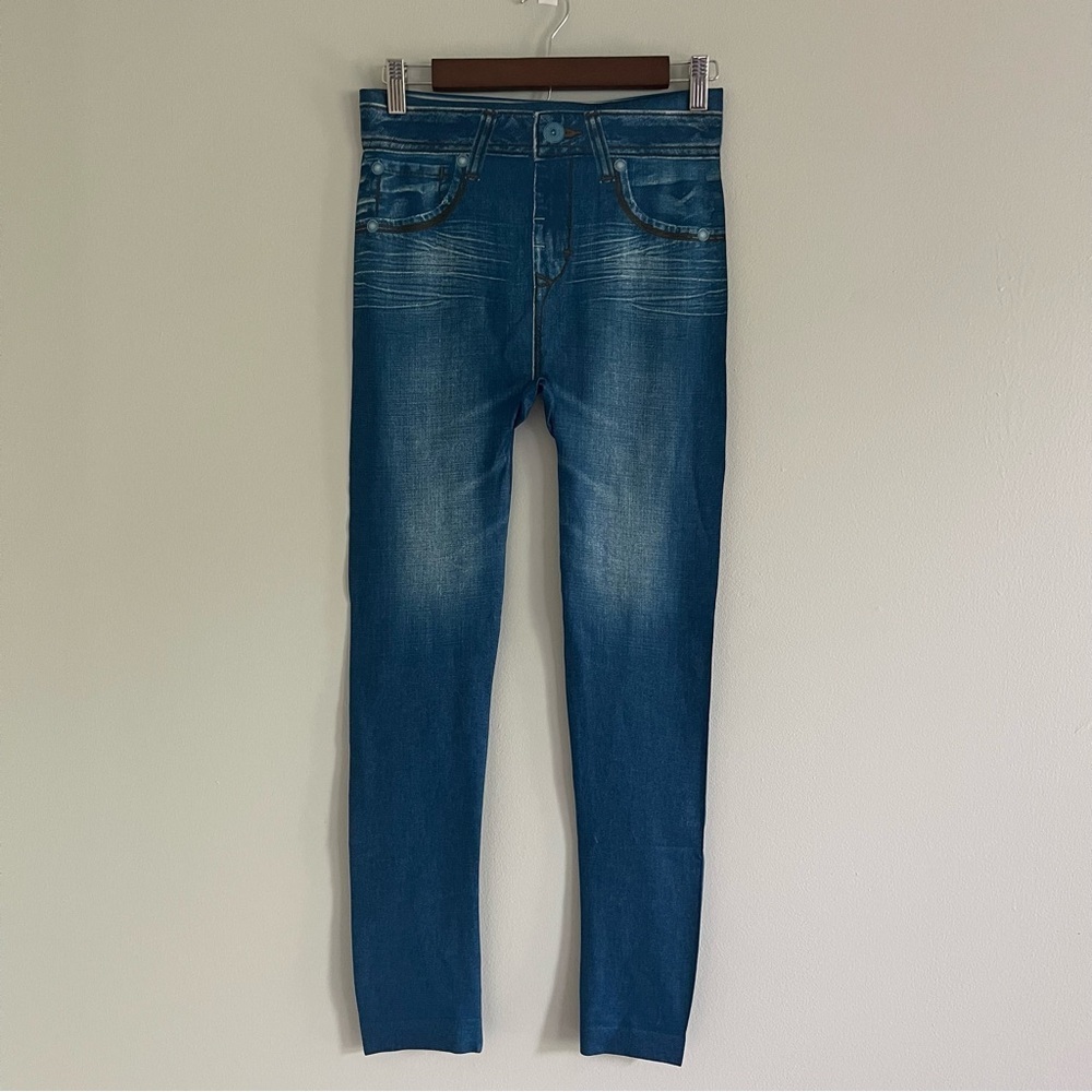 Women's Blue Denim Jeggings